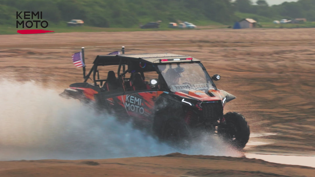 Midnight 90 Roof 34 Inch Soundbar For Can-Am Polaris UTV Bluetooth Speaker Fits 1.45–2" Roll Cages