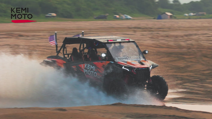 Midnight 90 Roof 34 Inch Soundbar For Can-Am Polaris UTV Bluetooth Speaker Fits 1.45–2" Roll Cages