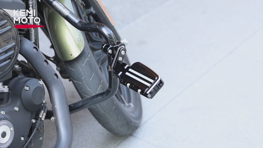 CNC Highway Pegs For 1.25" Motorcycle Engine Guard