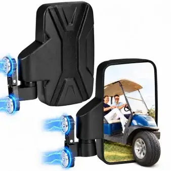 Magnetic Golf Cart Side Mirrors, Universal Rear View Mirrors
