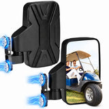 Espejos laterales magnéticos para carrito de golf, espejos retrovisores universales