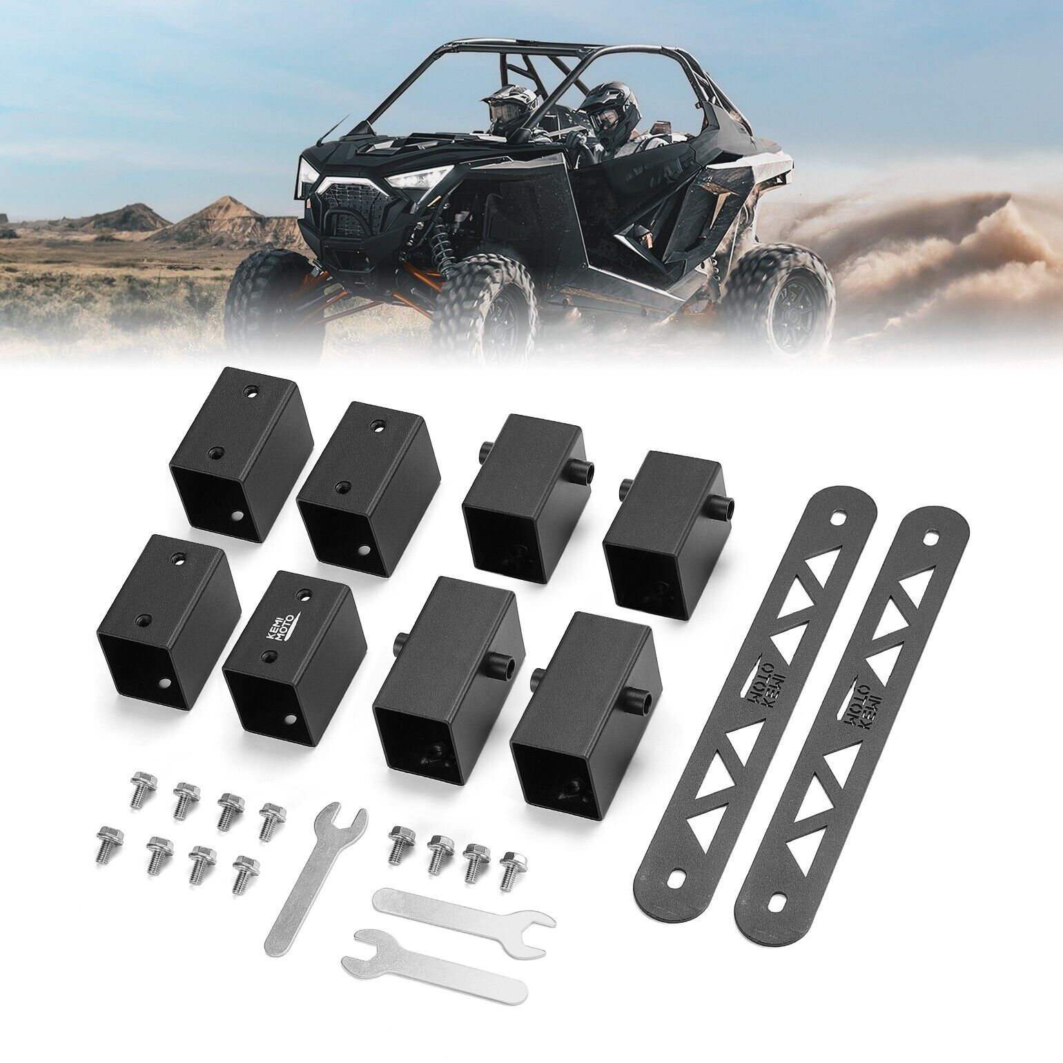 8PCS Seat Risers Spacers 2'' Lift Kit for Polaris RZR PRO XP 2-Seat ...