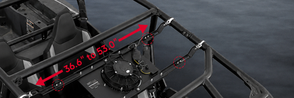 UTV roof width measurement