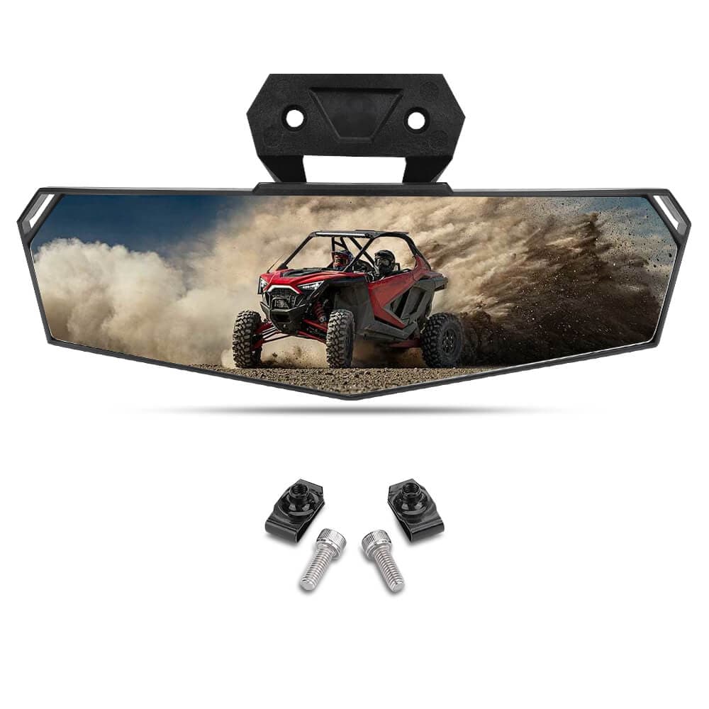 Center Rear View Mirror & Front Camera Kit Fit Polaris RZR – Kemimoto