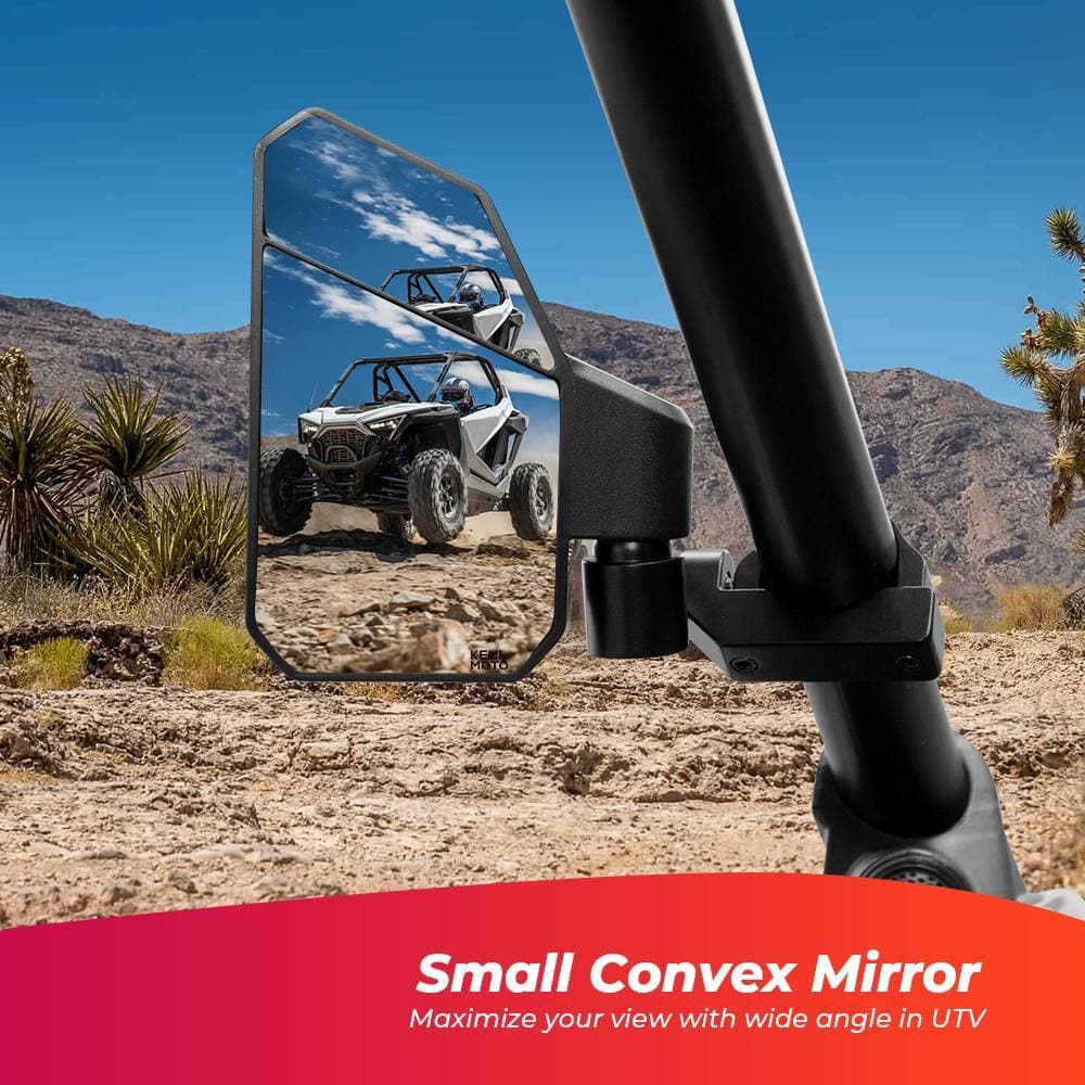 UTV 1.6"-1.875" Adjustable Rear View Side Mirror - KEMIMOTO