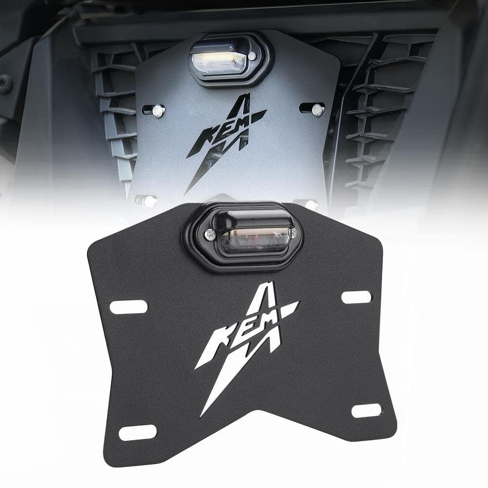 Universal UTV LED License Plate Bracket Kit - KEMIMOTO