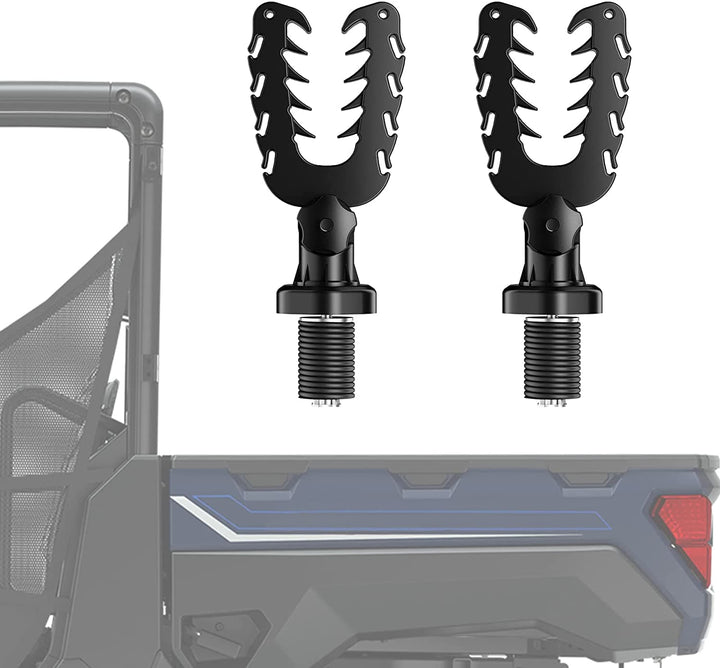 UTV Mount / Holder Grips, Lock & Ride Tool Rack For Polaris Ranger & General - Kemimoto