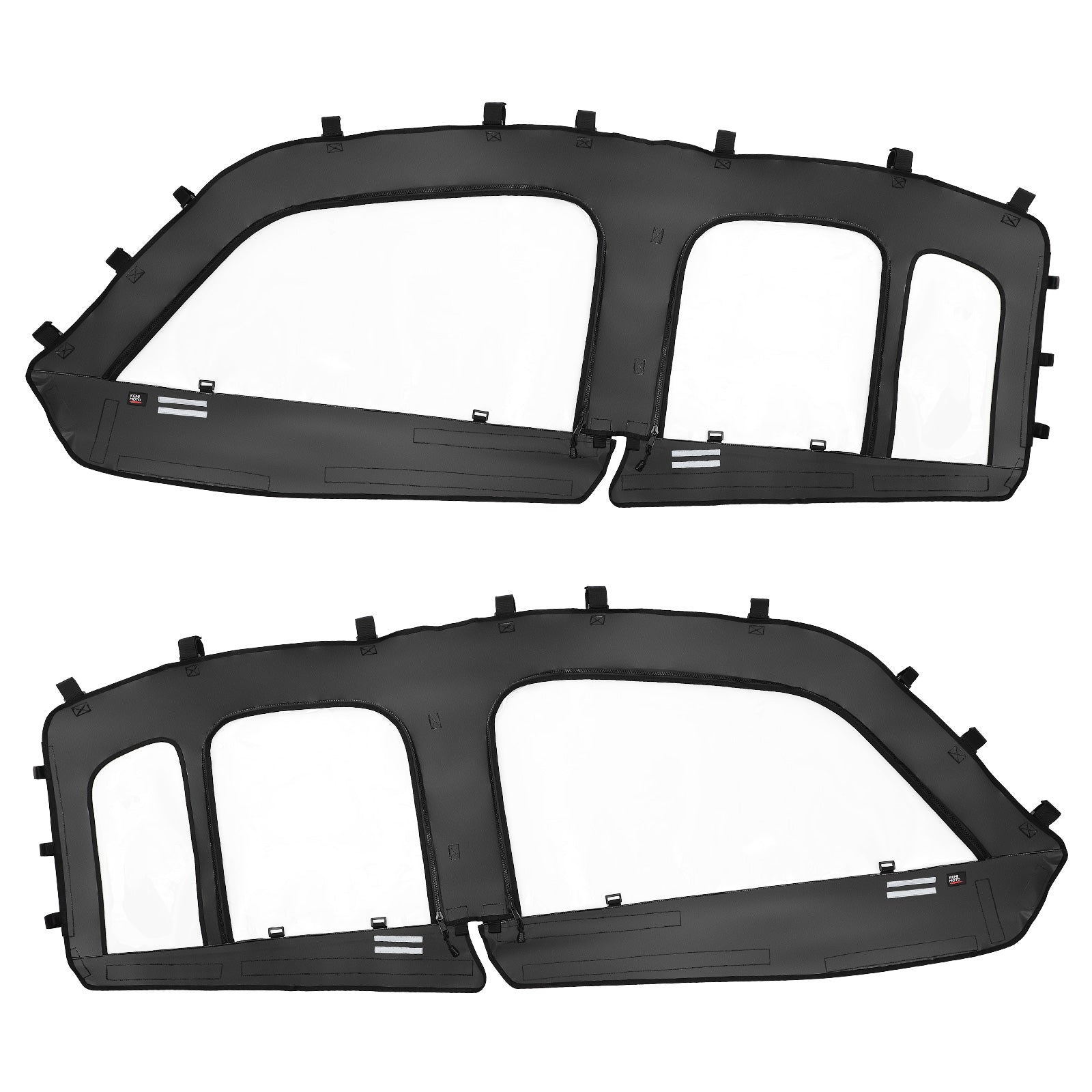 Soft Cab Enclosure Upper Doors Fit General XP 4 1000 - Kemimoto