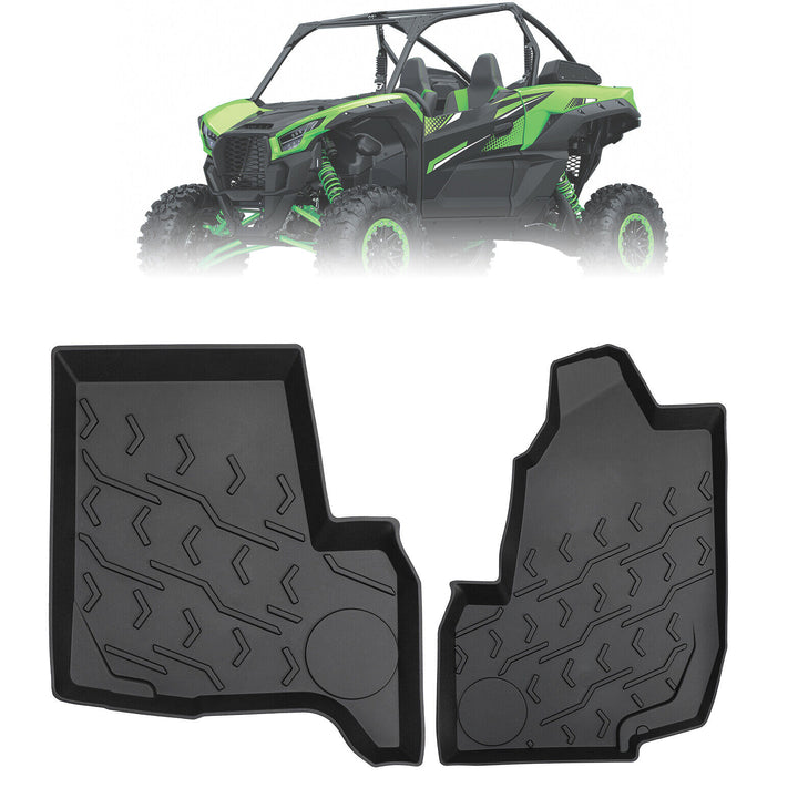 TPE Front Floor Mat Liner For Kawasaki Teryx KRX 1000 - Kemimoto