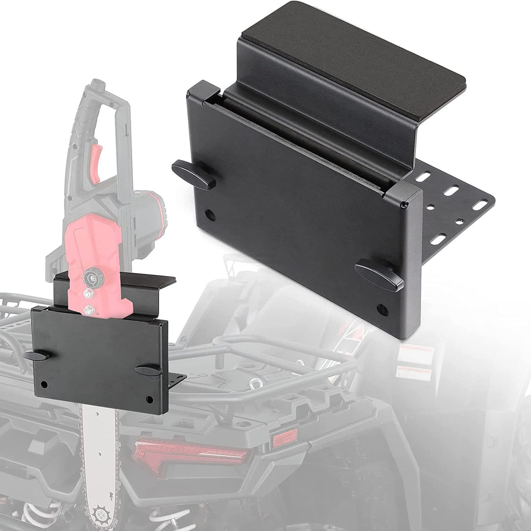 Universal Saw Mount Chainsaw Holder Fit Polaris Sportsman Can Am Outlander for 1" Roll Cage - Kemimoto