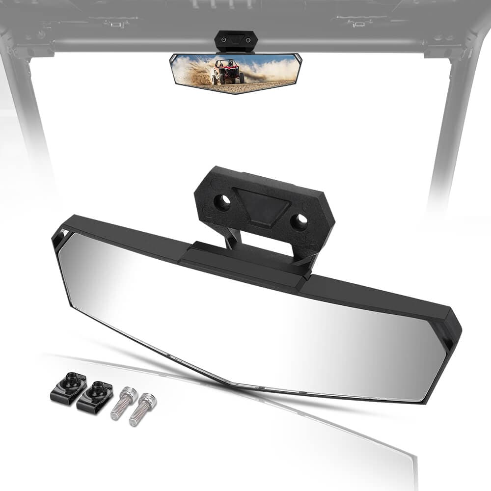 Center Rear View Mirror & Front Camera Kit Fit Polaris RZR – Kemimoto