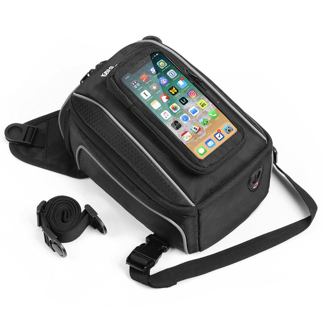 Motorcycle Magnetic Tank Bag Phone Pouch for Motorcycle with Metal Tank - Kemimoto