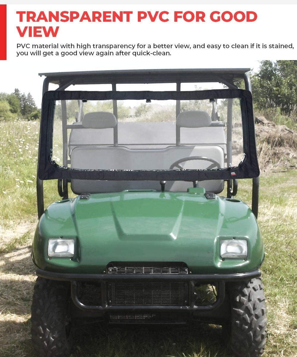Kawasaki Mule2500/3000 & Polaris Ranger Front Mule Instant Windshield - KEMIMOTO