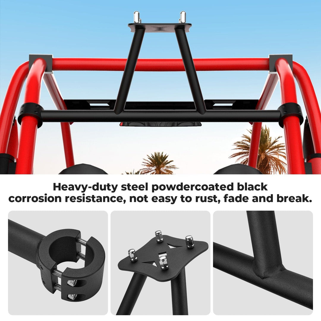 Polaris RZR XP 1000 Spare Tire Carrier Mount & Side Nerf Bars Rock Sliders - KEMIMOTO