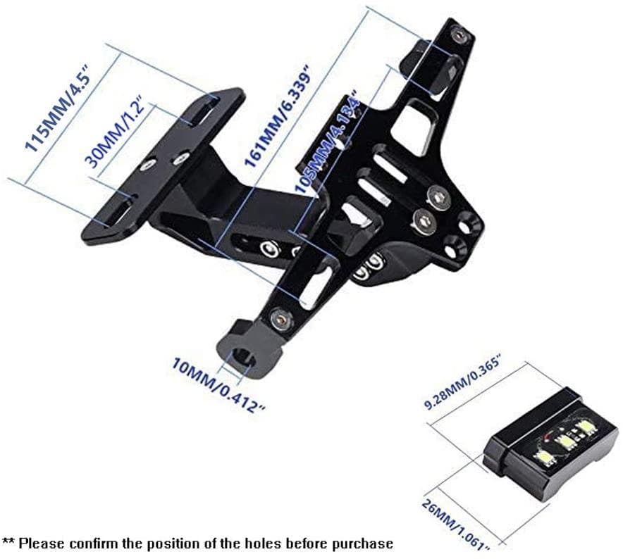 Motorcycle Fender / License Plate Bracket with Turn signal light – Kemimoto