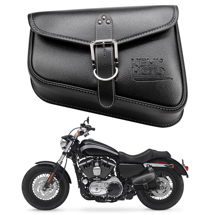 Motorcycle Swing Arm Saddle Bag Left - KEMIMOTO