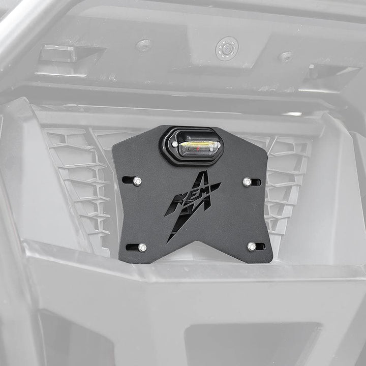 Universal UTV LED License Plate Bracket Kit - KEMIMOTO