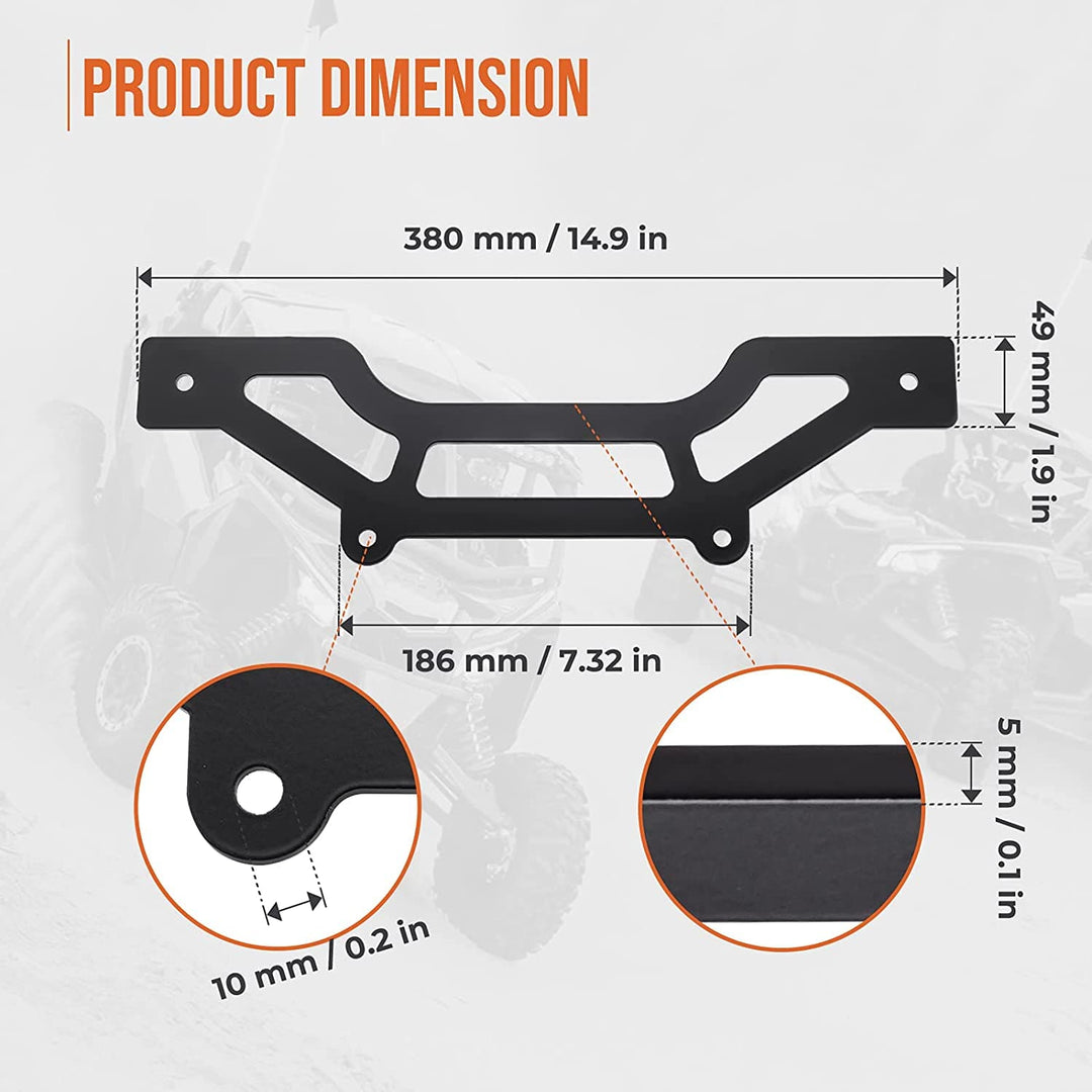 X3 Shock Tower Light Bar Mount - KEMIMOTO