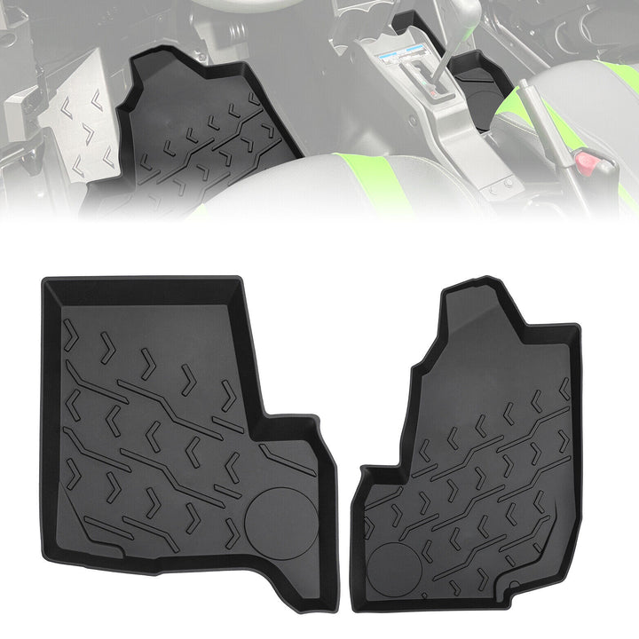 TPE Front Floor Mat Liner For Kawasaki Teryx KRX 1000 - Kemimoto