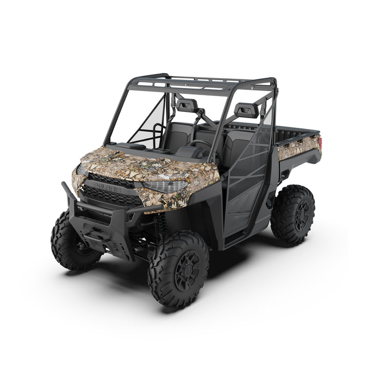 UTV Camo Wraps Graphics Kit (Light Green Leaves) Fit Polaris Ranger XP 1000/ Crew - Kemimoto