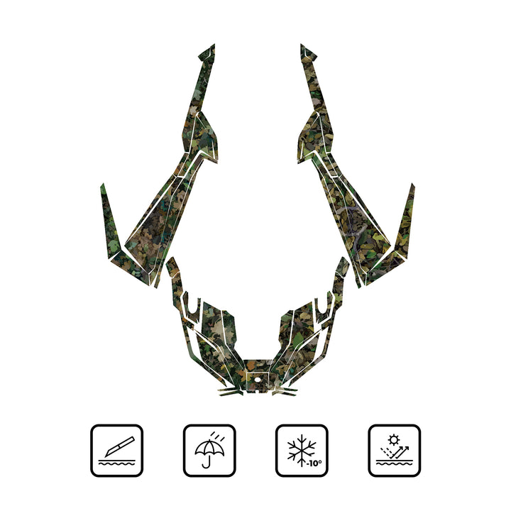 Camouflage Wraps Graphics Kit Compatible With Polaris RZR PRO XP - Kemimoto