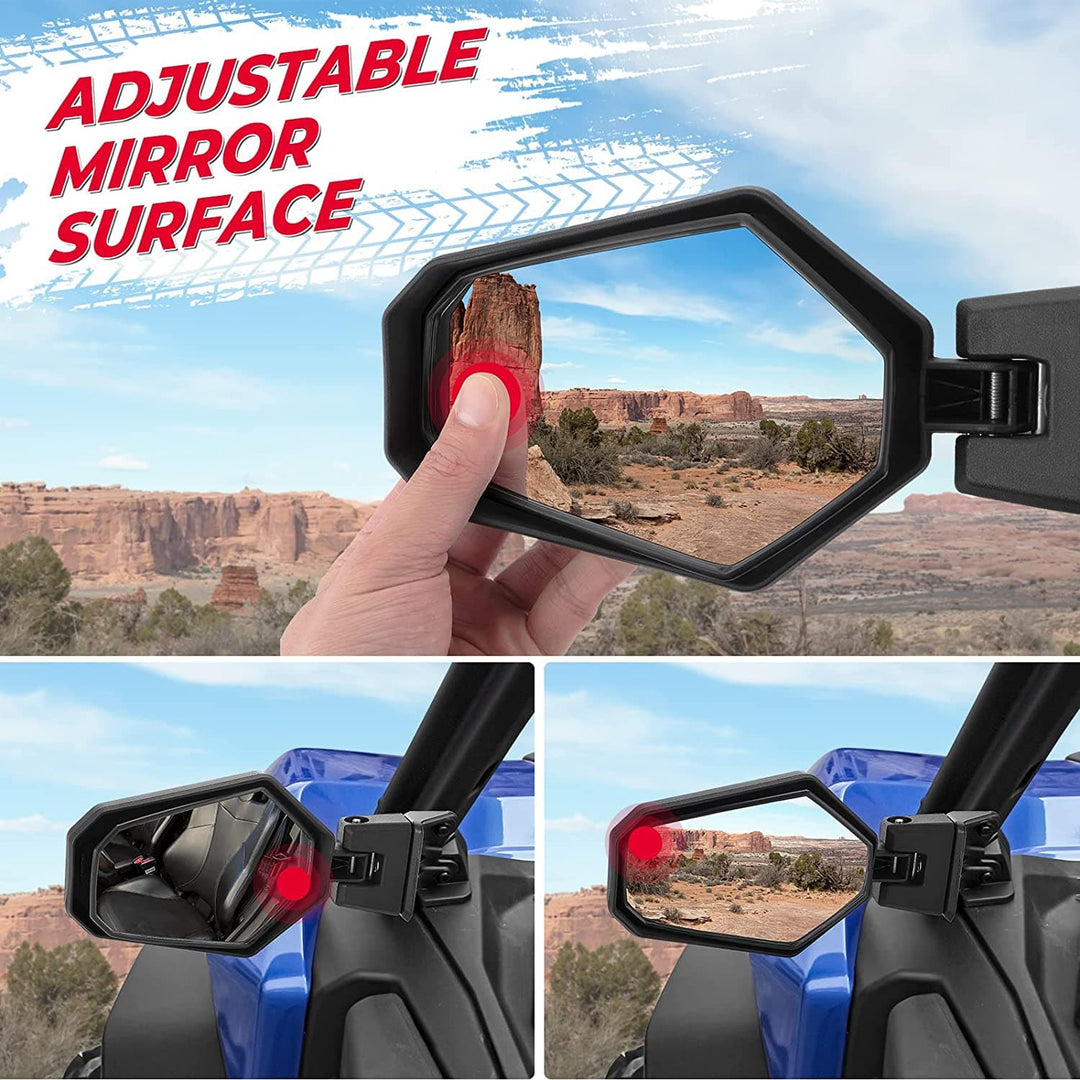 Side Mirror, Adjustable Folding Offroad Mirror for Maverick Sport Trail (OE#715003639) - KEMIMOTO
