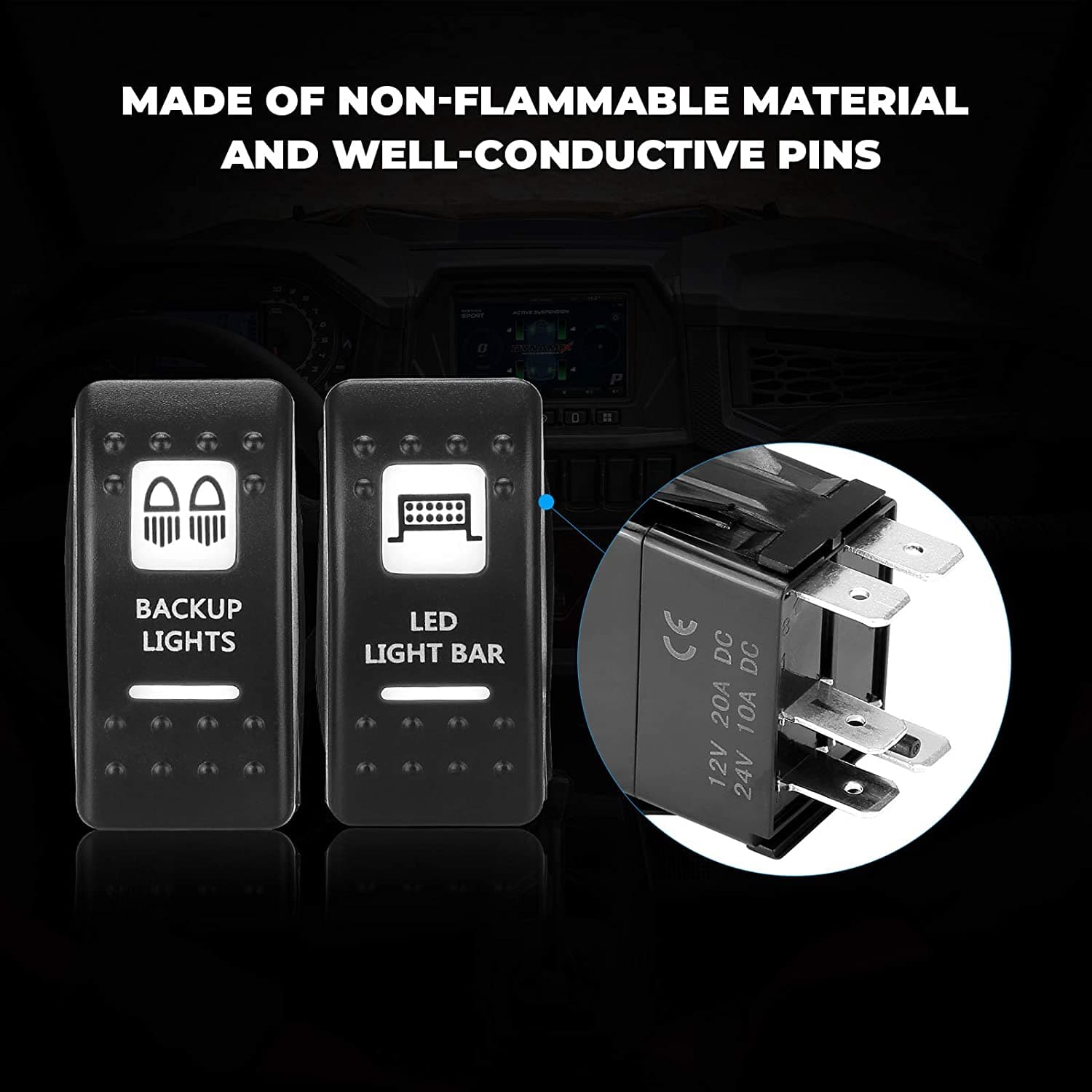 5 Pin ATV Rocker Switch – Kemimoto