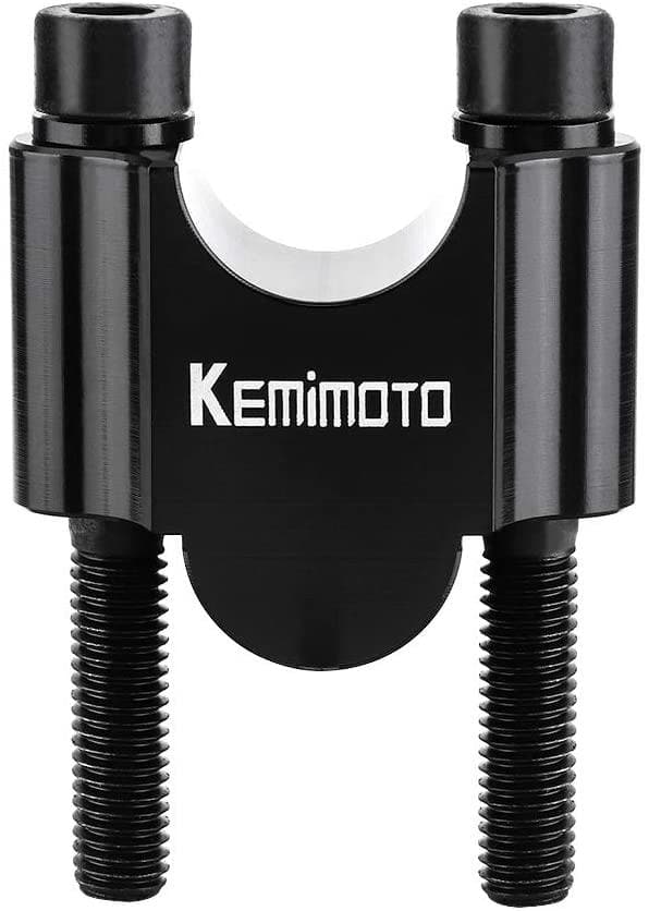 7/8" Handlebar Risers  30mm Height (Black) - KEMIMOTO