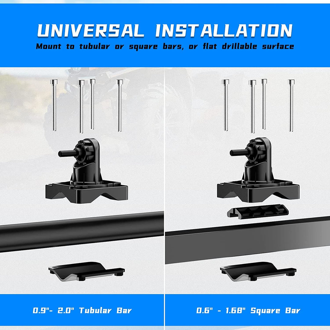 ATV U-Shaped Holder / Mount with Rubber Straps for Hunting - Kemimoto