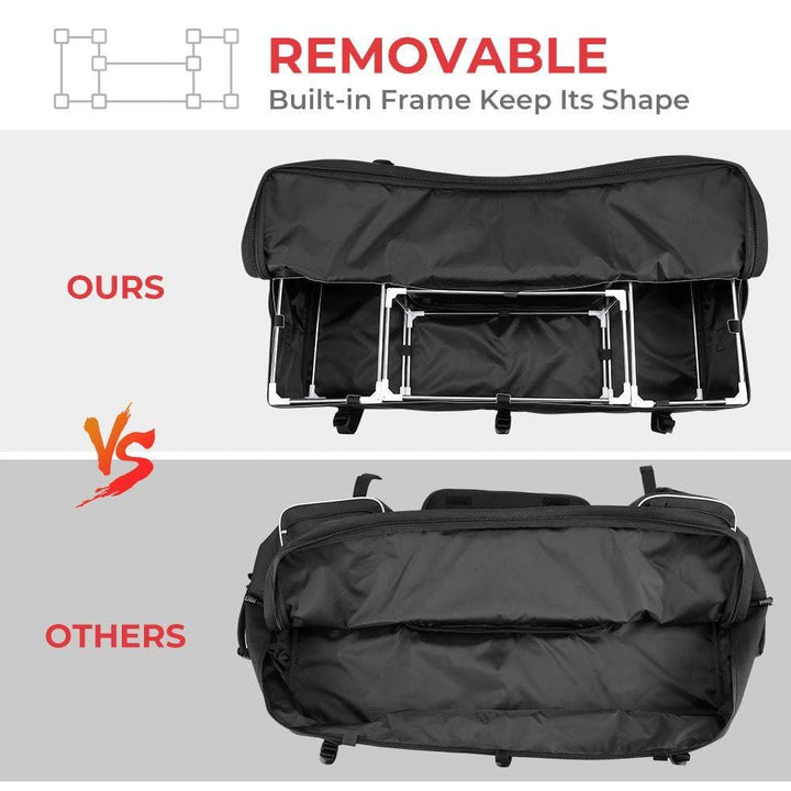 ATV Rear Front Cargo Rack Bag Luggage Basket Storage Box Back Seat Bags - KEMIMOTO