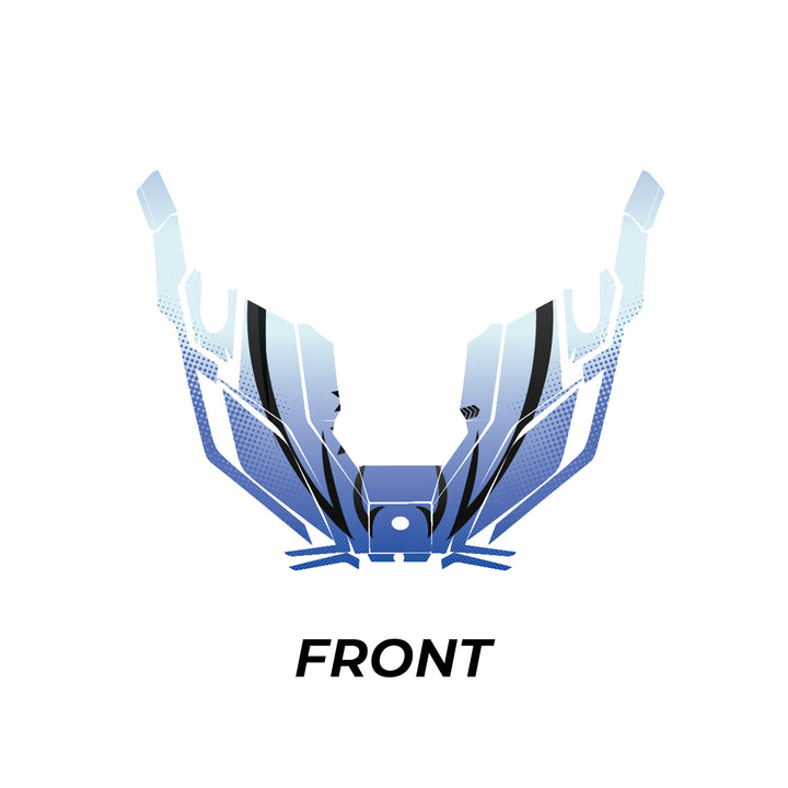 Sky Blue Wraps Graphics Compatible With Polaris RZR PRO XP - Kemimoto