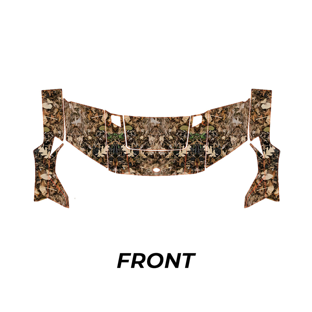 UTV Camo Wraps Graphics Kit (Light Green Leaves) Fit Polaris Ranger XP 1000/ Crew - Kemimoto