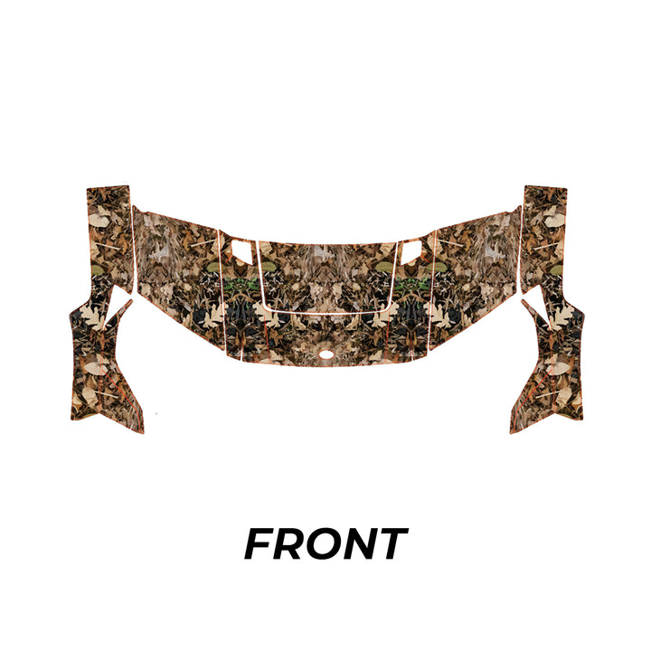 UTV Camo Wraps Graphics Kit (Light Green Leaves) Fit Polaris Ranger XP 1000/ Crew - Kemimoto