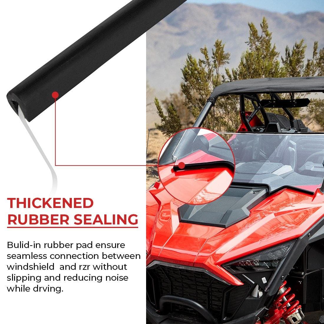 UTV Half Windshield for Polaris RZR PRO XP / XP 4 2020 - KEMIMOTO