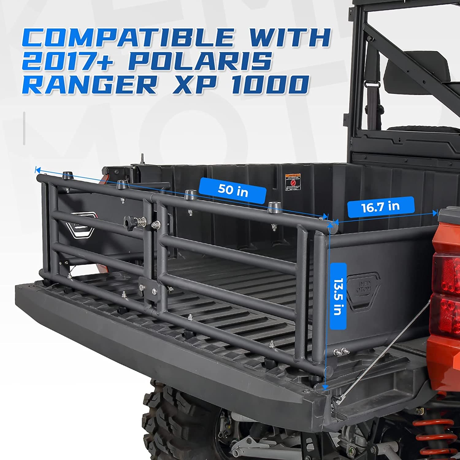 UTV Tailgate Extender For Polaris Ranger 1000 XP 2017-2022 - KEMIMOTO