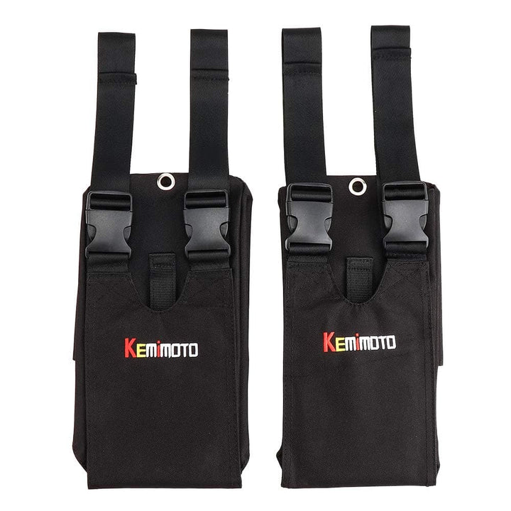 ATV Rear Passenger Footrests With Heavy Duty 600D Oxford Cloth Foldable ATV Foot Pegs - KEMIMOTO