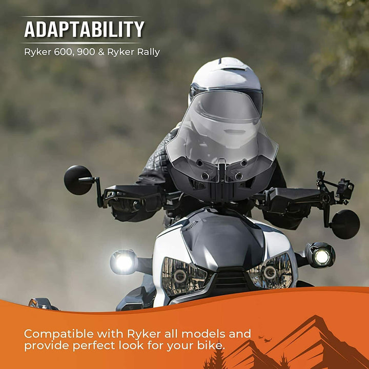 Adjustable Adventure Sport Windshield For Can Am Ryker Rally 2018-2021 - KEMIMOTO