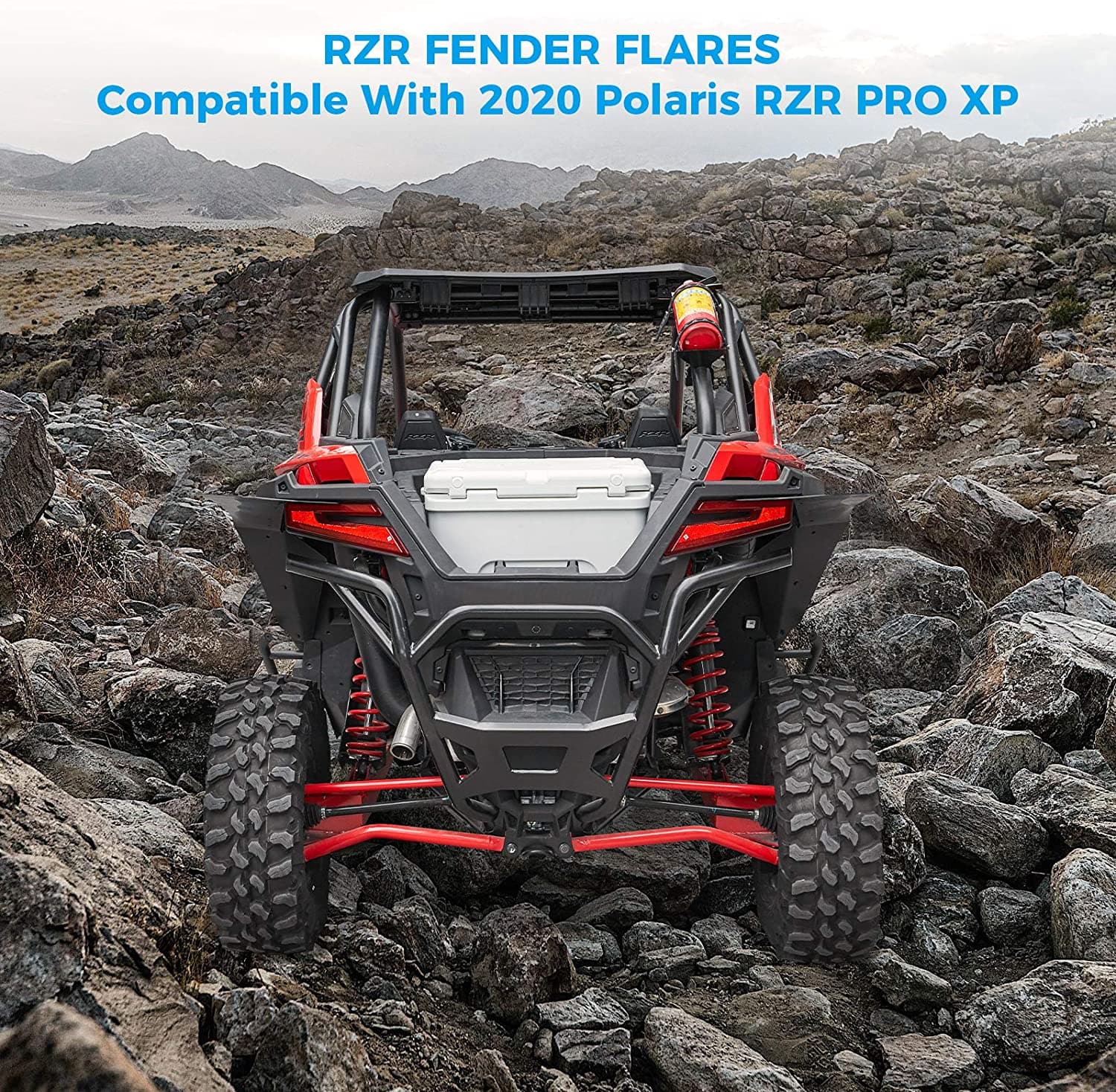 Fender Flares / Mud Flaps Kit For Polaris RZR PRO XP 2020-2022 - Kemimoto