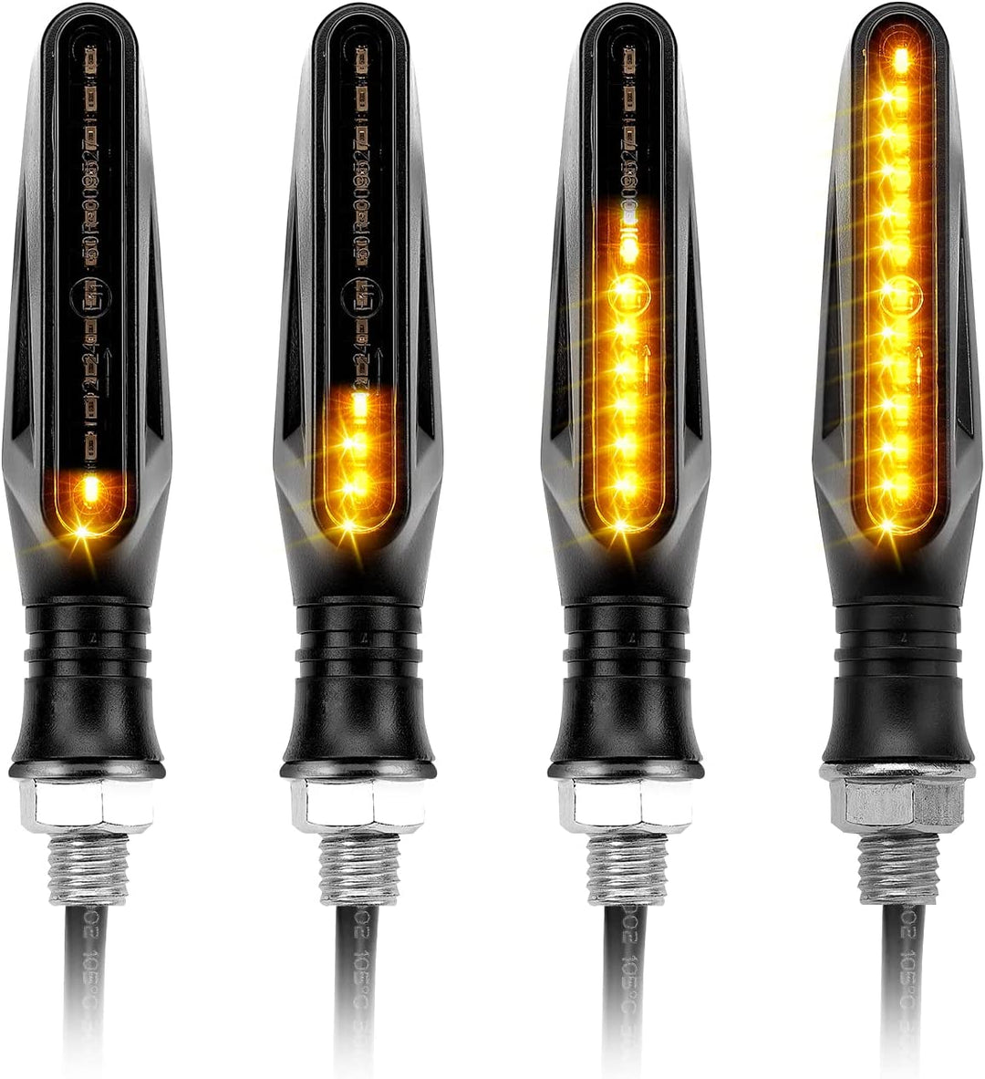 Universal Smoke LED Turn Signals – Pair Of Dual Light For Dirt Bikes & Sportbikes 2 thumbnail image