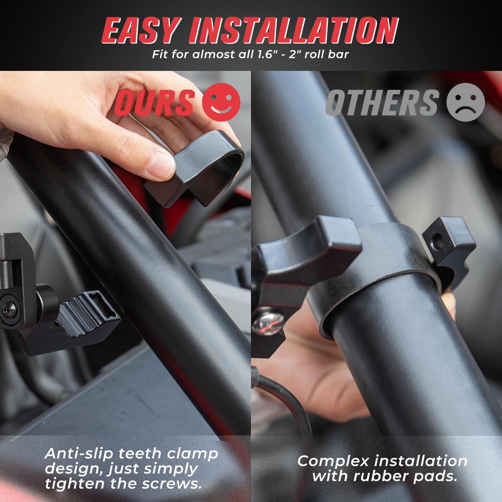 UTV Mirrors with LED Turn Signal Lights (New Design) for 1.6