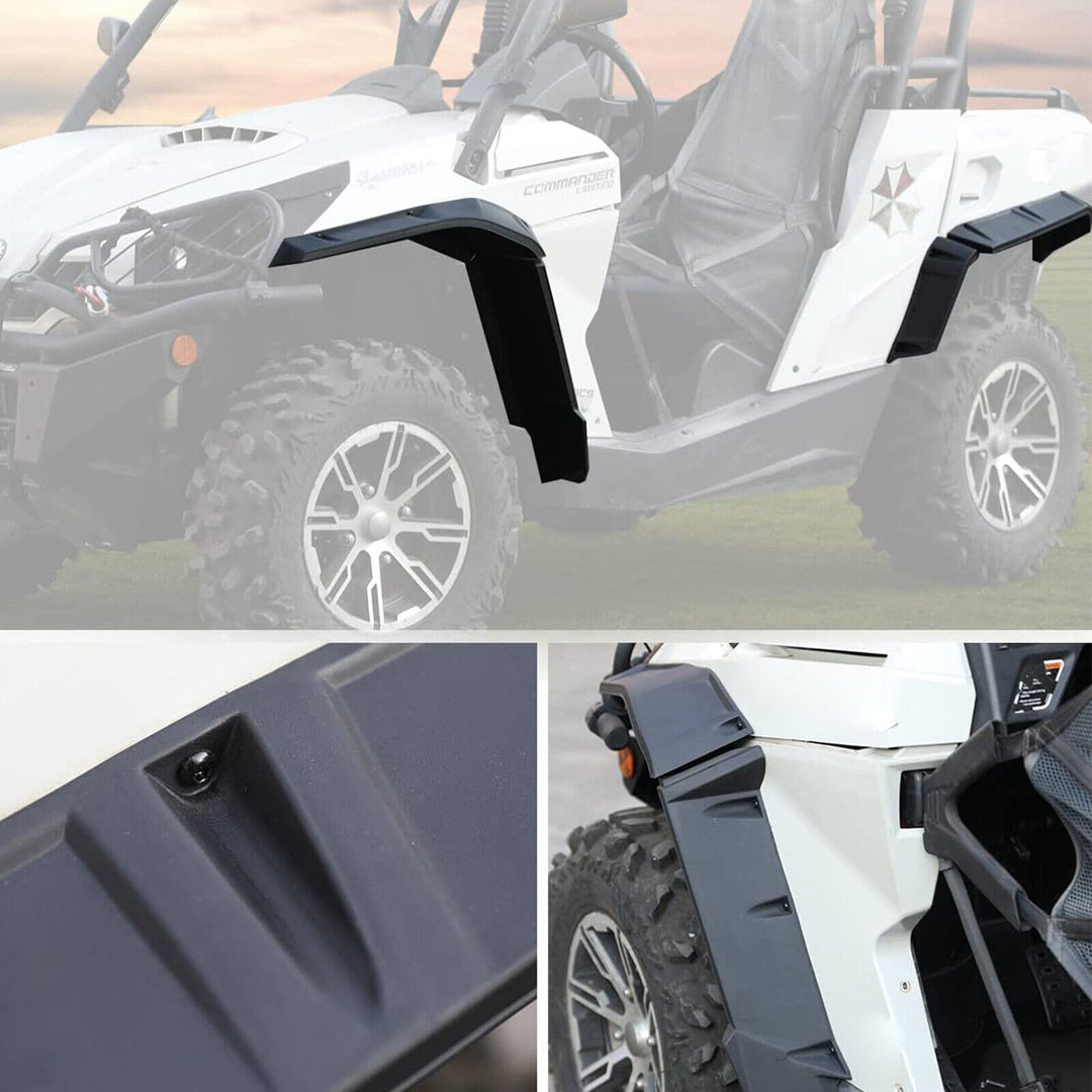 Extended Fender Flares For Can-Am Commander - Kemimoto