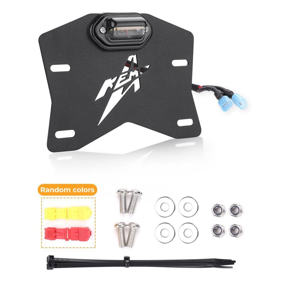 Universal UTV LED License Plate Bracket Kit - KEMIMOTO