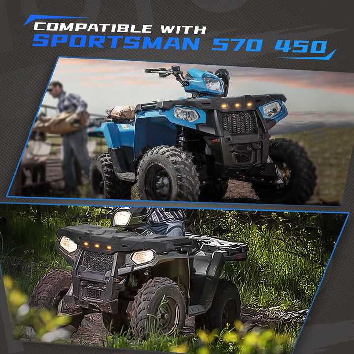 ATV Front Rack w/Lights for Polaris Sportsman - KEMIMOTO