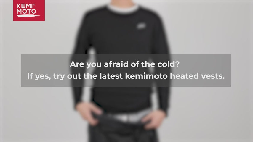 Heated Vest With Heated Hood - Black