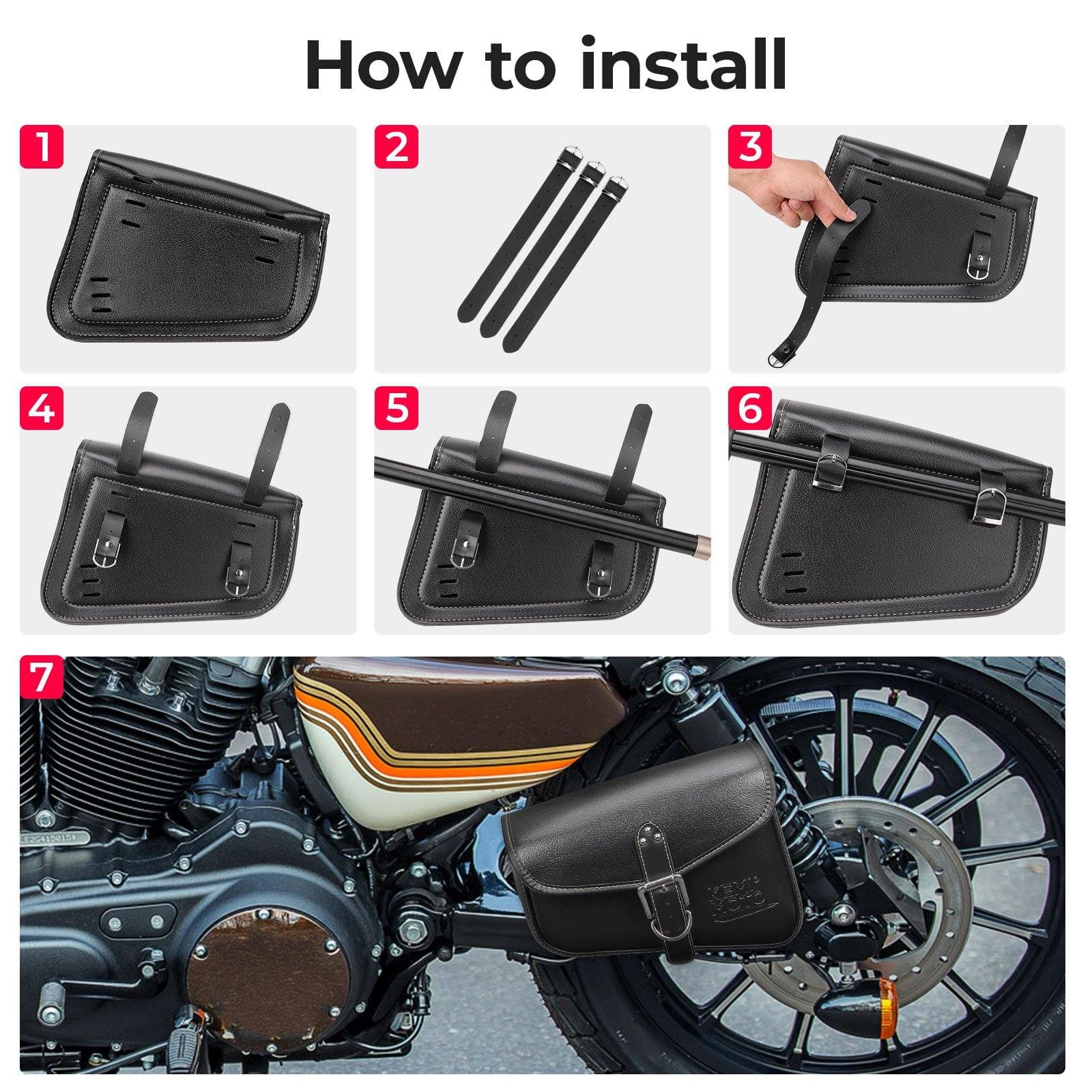 Motorcycle Swingarm Bags – Kemimoto