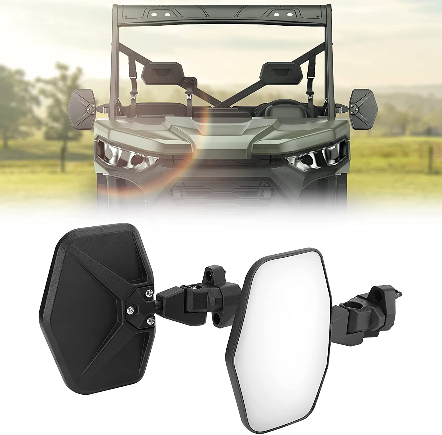 Side Mirrors Aluminum Fit Can Am Defender – Kemimoto