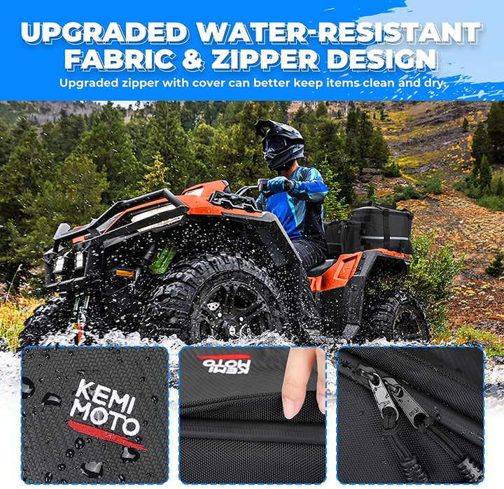 ATV  Seat Bag / Cargo Bag with Soft Coolers for Polaris Sportsman Rancher Rubicon Foreman Grizzly - Kemimoto