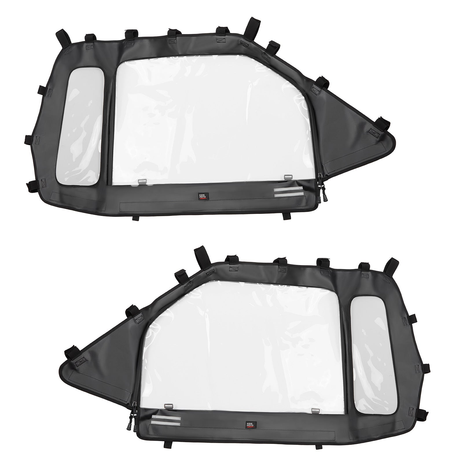 Front Soft Clear Windshield and Soft Cab Enclosures Fit 2019-2023 Polaris RZR XP 1000 - Kemimoto