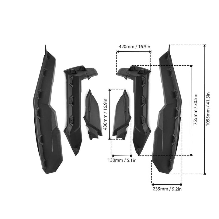 Can-Am Maverick X3 Noise Reduction Kit & Max Mud Fender Flares - KEMIMOTO