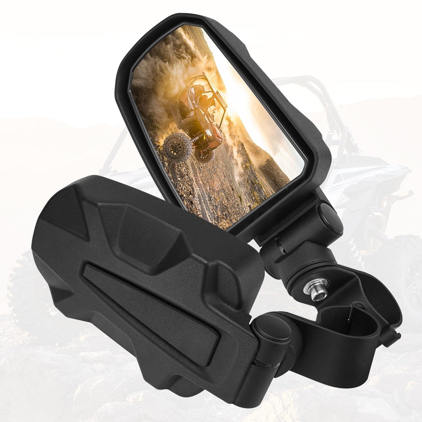 UTV Universal Adjustable Side View Convex Mirror for 1.75